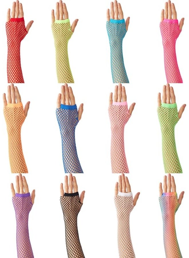 Lone Fishnet Gloves Fingerless For Women Fish Net Arm Sleeve Mesh Emo Goth Punk 80s Scene Accessories - Image 5